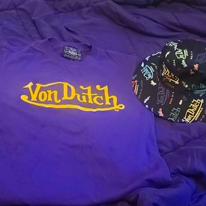 Von Dutch t shirt and hat